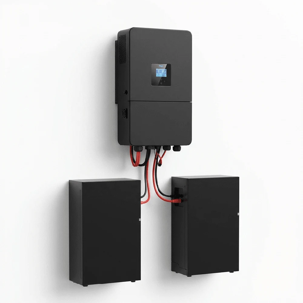 DEYE Hybrid-Wechselrichter mit zwei Batteriespeichern